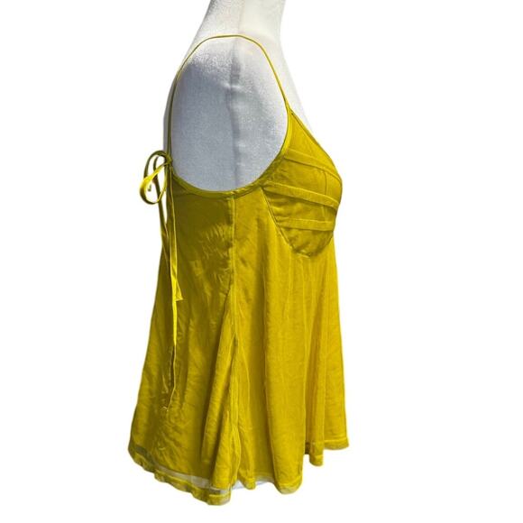 Express Babydoll Tank Top – Chartreuse Yellow – NWT – Size Small - Picture 2 of 6